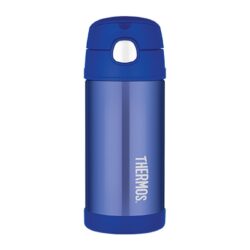 Thermos FUNtainer dětská termoska s brčkem modrá o objemu 355 ml.