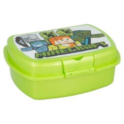 Box na svačinu Stor Minecraft v zelené barvě.
