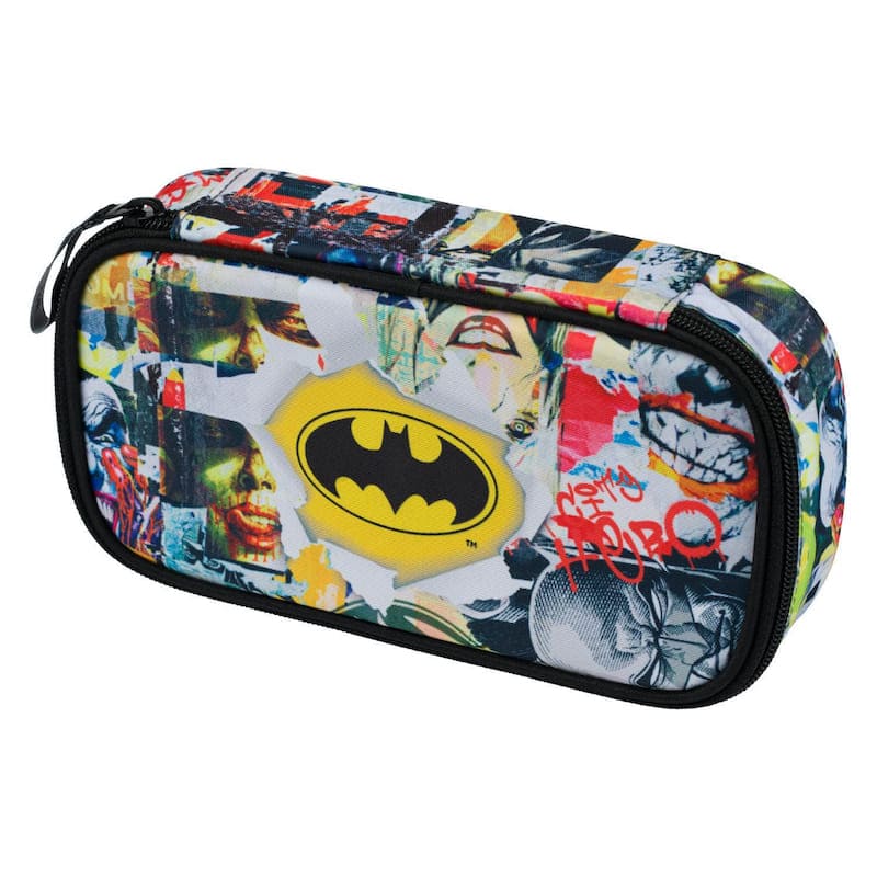 Školní penál etue s dvojitou chlopní Baagl Batman Komiks.