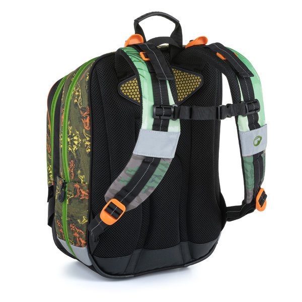 Školní batoh v setu pro prvňáčky BAGMASTER ALFA 21 C GREEN/BLACK - Obrázek 2