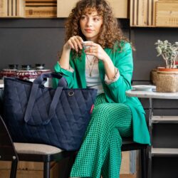 Taška přes rameno Reisenthel Classic shopper XL Rhombus midnight gold - Image 2