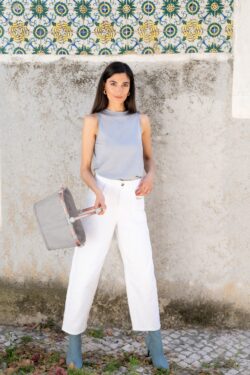 Nákupní košík Reisenthel Carrybag XS Frame Twist sky rose - Image 2