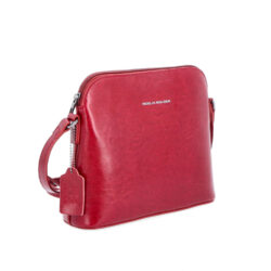 Malá kožená kabelka crossbody.