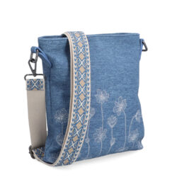 Crossbody kabelkas květinovým motivem