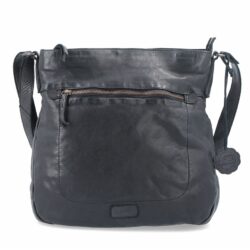 Kožená crossbody kabelka ve vintage stylu