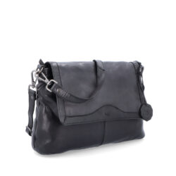 Crossbody z pravé kůže s designovou klopou