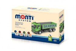 Stavebnice Monti System MS 67.2 Skanska Scania 114 L – detailní zacvakávací model bez lepidla a barvení