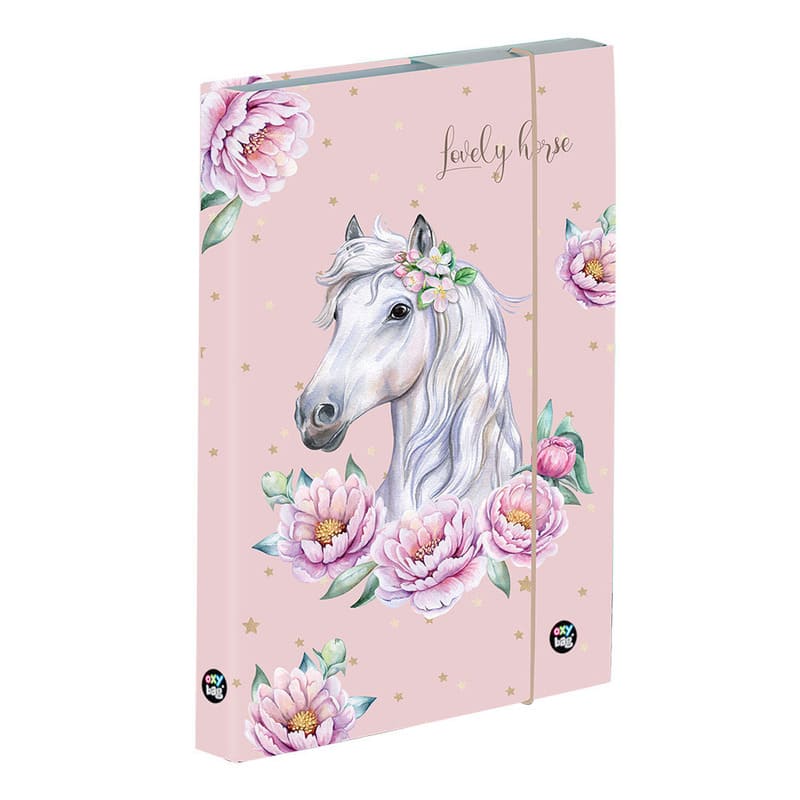 Školní desky na sešity A5 Jumbo Oxybag Kůň romantic.