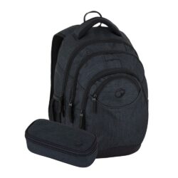 Tříkomorový prostorný studentský batoh Bagmaster Energy je pro všechny mladé slečny na 2. stupeň. Má kapsu na notebook a organizér. Díky anatomickému tvarování a příjemnému polstrování perfektně sedí na zádech. Navíc je extra lehký. Černý motiv je elegantní a jen tak se neomrzí. Proč je ENERGY 25 A ten pravý batoh pro vaši školačku Myslí na zdravá záda dětí – je anatomicky vytvarovaný a velmi lehký (váží pouze 0