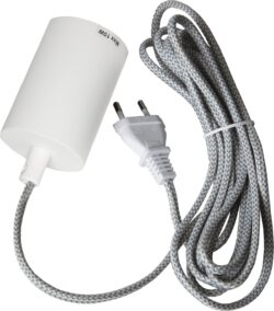 Závěsný kabel s objímkou E27 délka 3,5 m Star Trading Slim - šedý