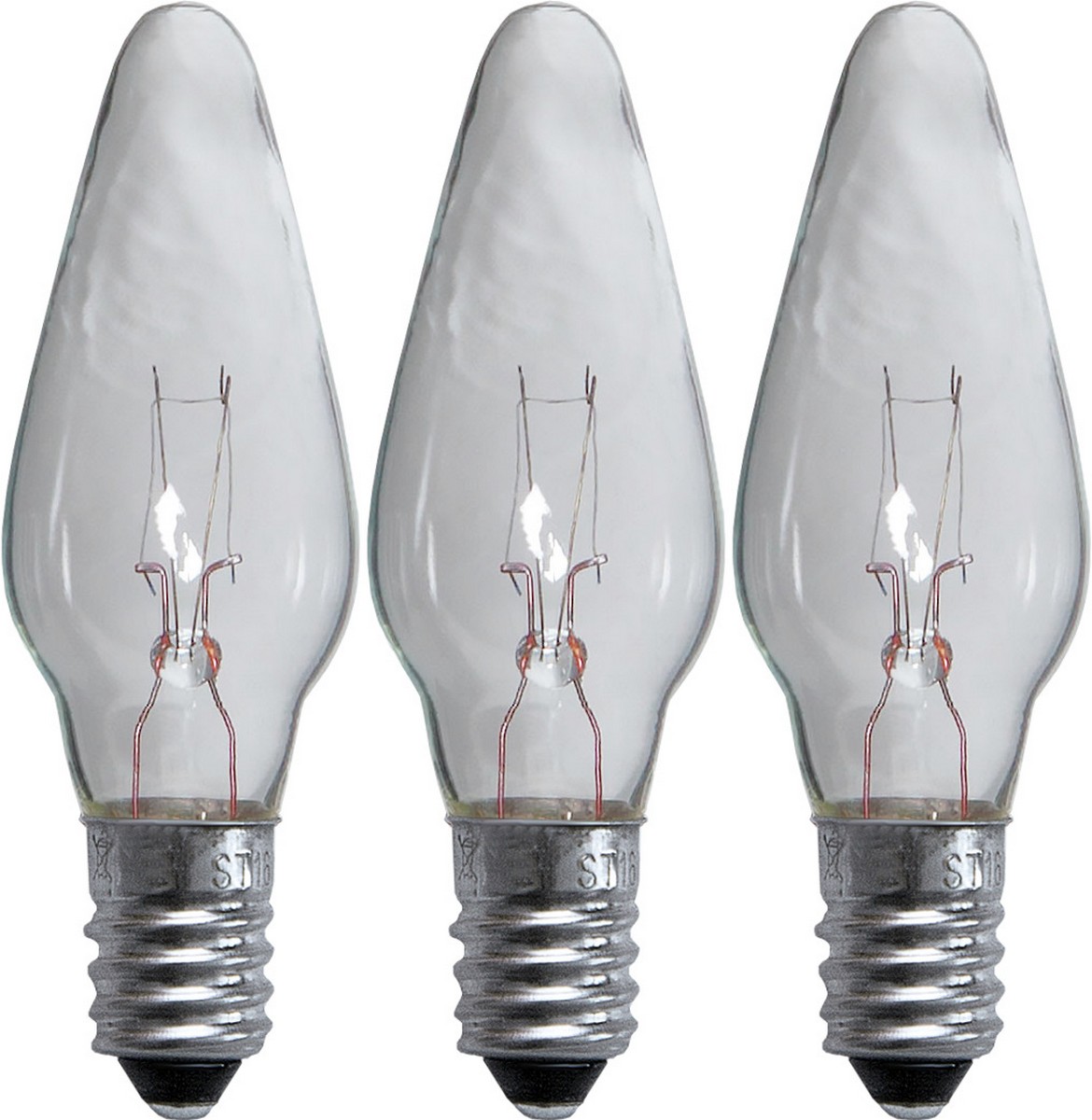 Sada 3 ks náhradní žárovky E10 34V Star Trading Spare Bulb - průhledná