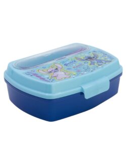 Originální svačinový box Stitch s příborem