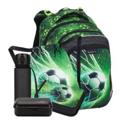 Kompletní školní výbava pro malé fotbalisty Velký školní set LUMI je vhodný pro děti od 1. do 3. třídy. Obsahuje lehký ergonomický batoh