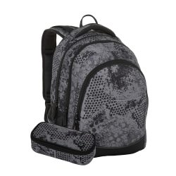 Set pouzdra a extra lehkého batohu Digital 23 B pro větší školačky a školáky. Batoh má vyztužená záda
